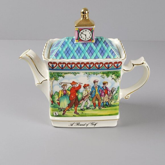 Sadler A Round Of Golf Mini Teapot Championship Collection England Discontinued - Picture 16 of 16